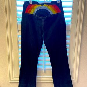 🌈 PRIDE 🌈 ModCloth Rainbow back detail Jeans - Size 12